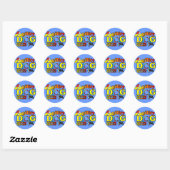 Engelse Cocker Spaniel Agility Gifts Ronde Sticker (Vel)