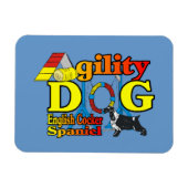 Engelse Cocker Spaniel Agility Magneet (Horizontaal)
