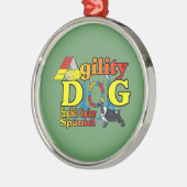 Engelse Cocker Spaniel Agility Metalen Ornament (Links)