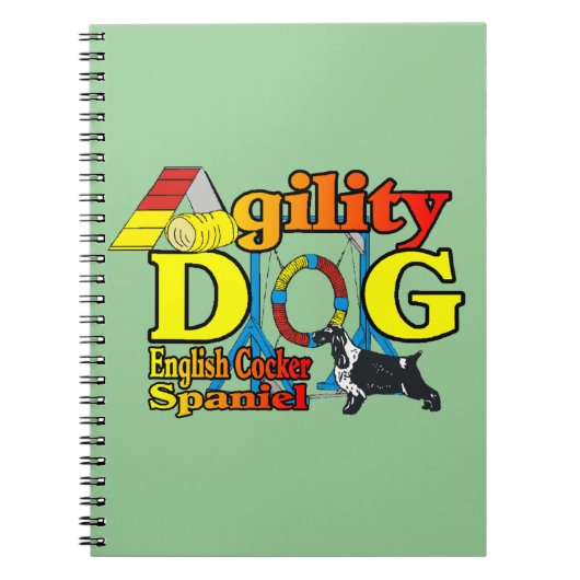 Engelse Cocker Spaniel Agility Notitieboek (Voorkant)