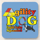 Engelse Cocker Spaniel Agility Onderzetter (Voorkant)