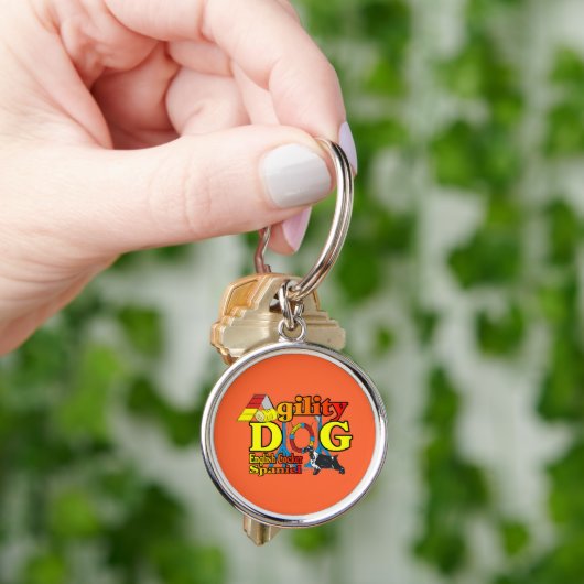 Engelse Cocker Spaniel Agility Sleutelhanger (Hand)