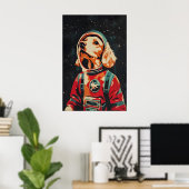 Engelse Cocker Spaniel Astronaut Poster, Engels Poster (Thuiskantoor)