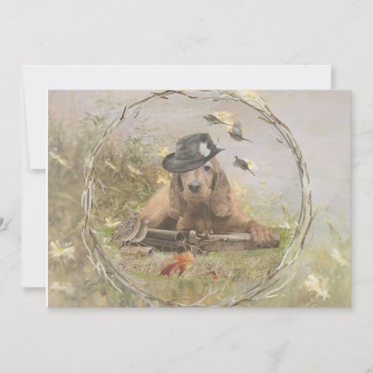 Engelse Cocker Spaniel Bedankkaart (Voorkant)