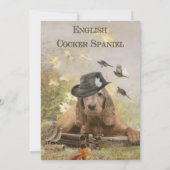 Engelse Cocker Spaniel Bedankkaart (Achterkant)