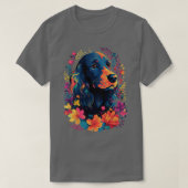Engelse Cocker Spaniel Bloemen Lente Bloemen Kleur T-shirt (Design voorkant)