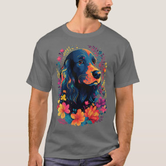 Engelse Cocker Spaniel Bloemen Lente Bloemen Kleur T-shirt