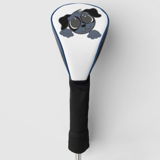 engelse cocker spaniel blue roan peking cartoon golfheadcover (Voorkant)