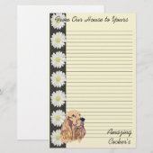 Engelse Cocker Spaniel Briefpapier (Voorkant / Achterkant)