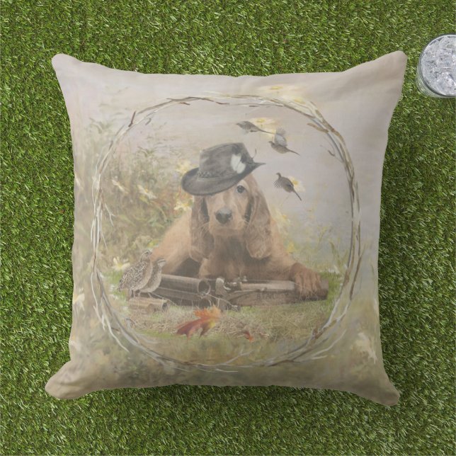 Engelse Cocker Spaniel Buitenkussen (Gras)