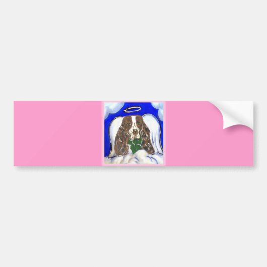 Engelse Cocker Spaniel Bumpersticker (Voorkant)