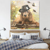 Engelse Cocker Spaniel Canvas Afdruk (Insitu (Slaapkamer))