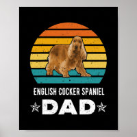 Engelse Cocker Spaniel Dad Retro Animal