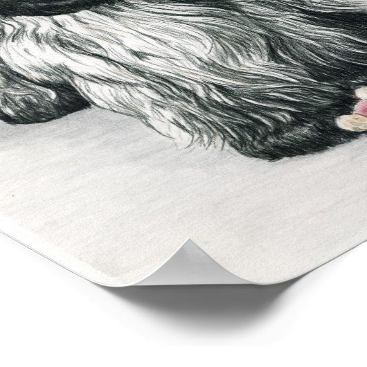 Engelse Cocker Spaniel Dog Art Print (Hoek)