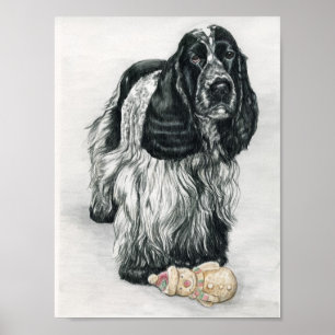Engelse Cocker Spaniel Dog Art Print