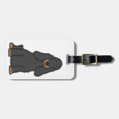 Engelse Cocker Spaniel Dog Cartoon Bagagelabel (Voorkant horizontaal)