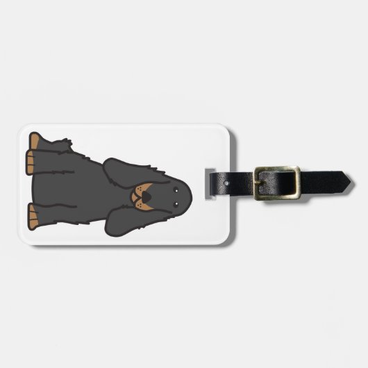 Engelse Cocker Spaniel Dog Cartoon Bagagelabel (Voorkant horizontaal)