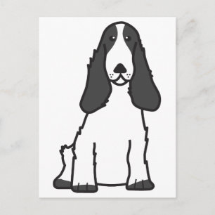 Engelse Cocker Spaniel Dog Cartoon Briefkaart