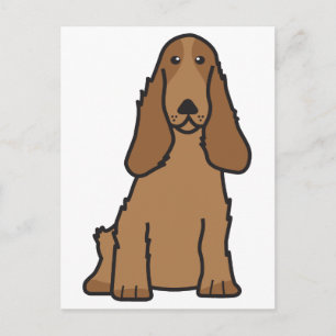 Engelse Cocker Spaniel Dog Cartoon Briefkaart