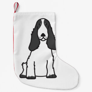 Engelse Cocker Spaniel Dog Cartoon Kleine Kerstsok