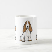 Engelse Cocker Spaniel Dog Cartoon Koffiemok (Center)