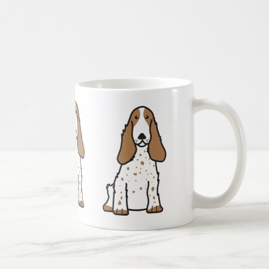 Engelse Cocker Spaniel Dog Cartoon Koffiemok (Rechts)