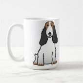 Engelse Cocker Spaniel Dog Cartoon Koffiemok (Links)