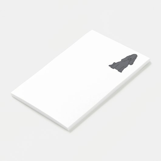 Engelse Cocker Spaniel Dog Cartoon Post-it® Notes (Schuin)