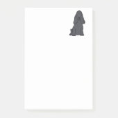 Engelse Cocker Spaniel Dog Cartoon Post-it® Notes (Voorkant)
