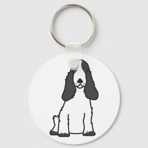 Engelse Cocker Spaniel Dog Cartoon Sleutelhanger
