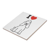 Engelse Cocker Spaniel Dog Cartoon Tegeltje (Zijkant)