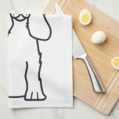 Engelse Cocker Spaniel Dog Cartoon Theedoek (Quarter Fold)