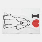 Engelse Cocker Spaniel Dog Cartoon Theedoek (Horizontaal)