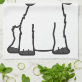 Engelse Cocker Spaniel Dog Cartoon Theedoek (Gevouwen)