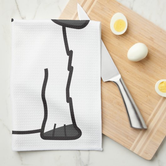 Engelse Cocker Spaniel Dog Cartoon Theedoek (Quarter Fold)