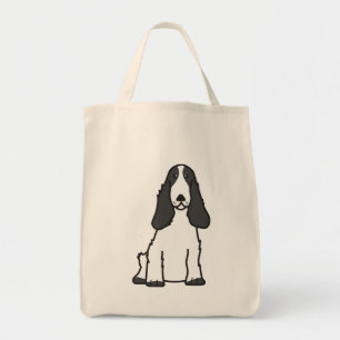 Engelse Cocker Spaniel Dog Cartoon Tote Bag