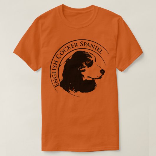 Engelse Cocker Spaniel Dog Digital Art 4 T-shirt (Design voorkant)