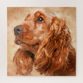 Engelse Cocker Spaniel Dog Digital Art Legpuzzel