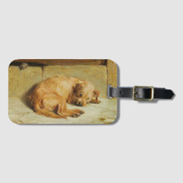 Engelse Cocker Spaniel Dog (door Briton Rivière) Bagagelabel