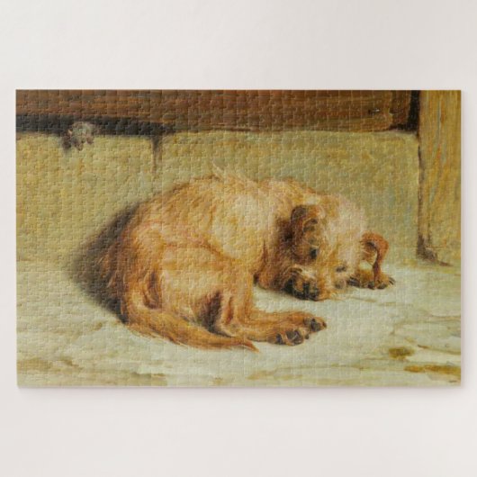Engelse Cocker Spaniel Dog (door Briton Rivière) Legpuzzel (Horizontaal)