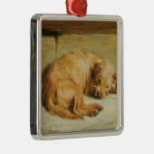 Engelse Cocker Spaniel Dog (door Briton Rivière) Metalen Ornament (Rechts)
