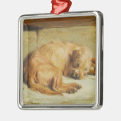 Engelse Cocker Spaniel Dog (door Briton Rivière) Metalen Ornament (Links)