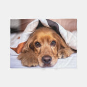 Engelse Cocker Spaniel Dog Fleece Deken (Voorkant (Horizontaal))