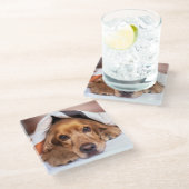 Engelse Cocker Spaniel Dog Glazen Onderzetter (Schuin)