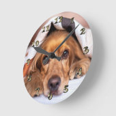 Engelse Cocker Spaniel Dog Ronde Klok (Hoek)