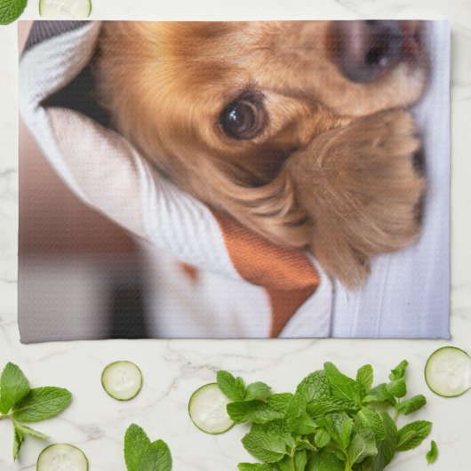 Engelse Cocker Spaniel Dog Theedoek (Gevouwen)