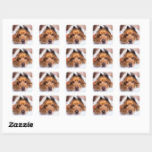 Engelse Cocker Spaniel Dog Vierkante Sticker (Vel)