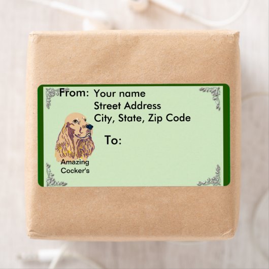 Engelse Cocker Spaniel Etiket (Insitu)