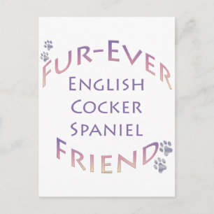 Engelse Cocker Spaniel Furever; Cocker Love Briefkaart