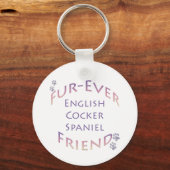 Engelse Cocker Spaniel Furever Sleutelhanger (Voorkant)